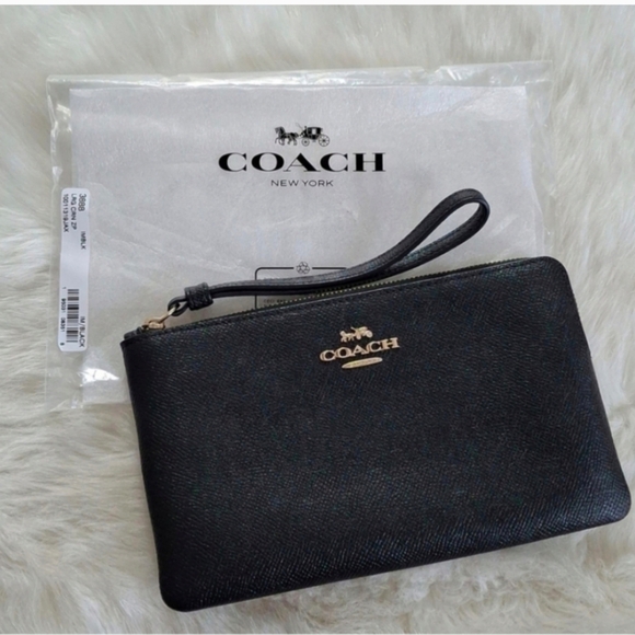 Coach Large Corner Zip Wristlet - Picture 1 of 9
